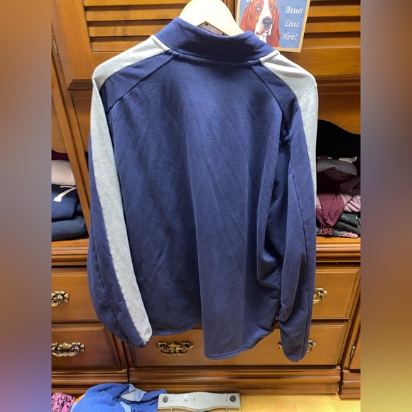 Blue/Grey Collard sporty sweater - Picture 3 of 3